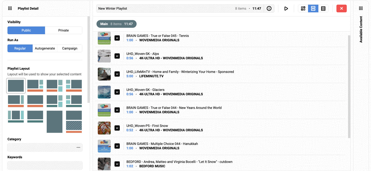 Create Playlists - 4 Playlist Order.gif